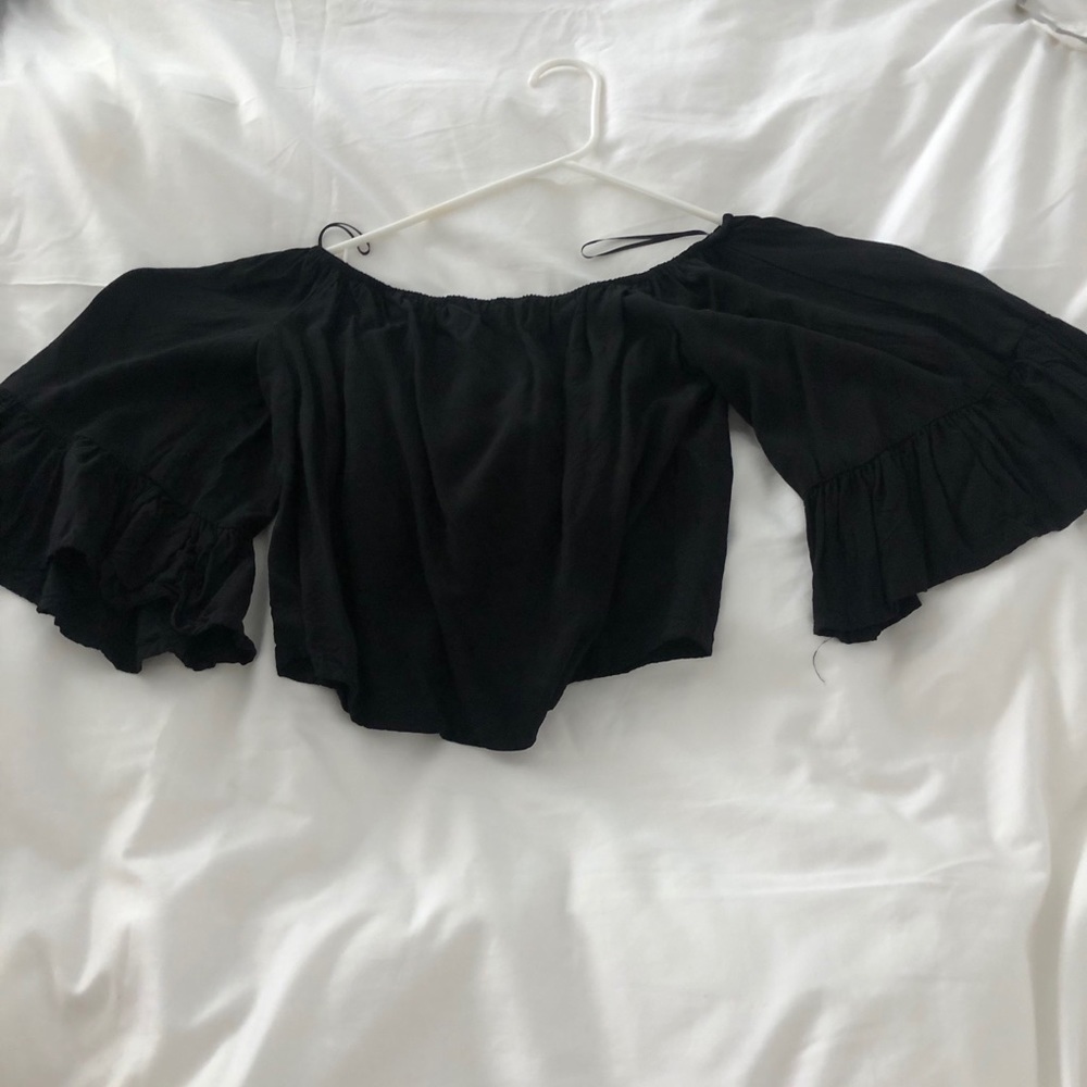 Off the shoulder crop top